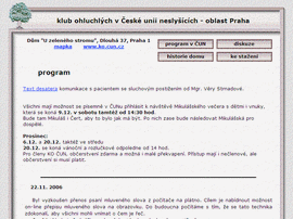 klub ohluchl�ch v�esk� unii nesly��c�ch